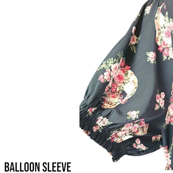 TORRID PLUS Mini Challis Hook & eye Skull, Rose ,Skater dress Size 2X - Picture 8 of 16